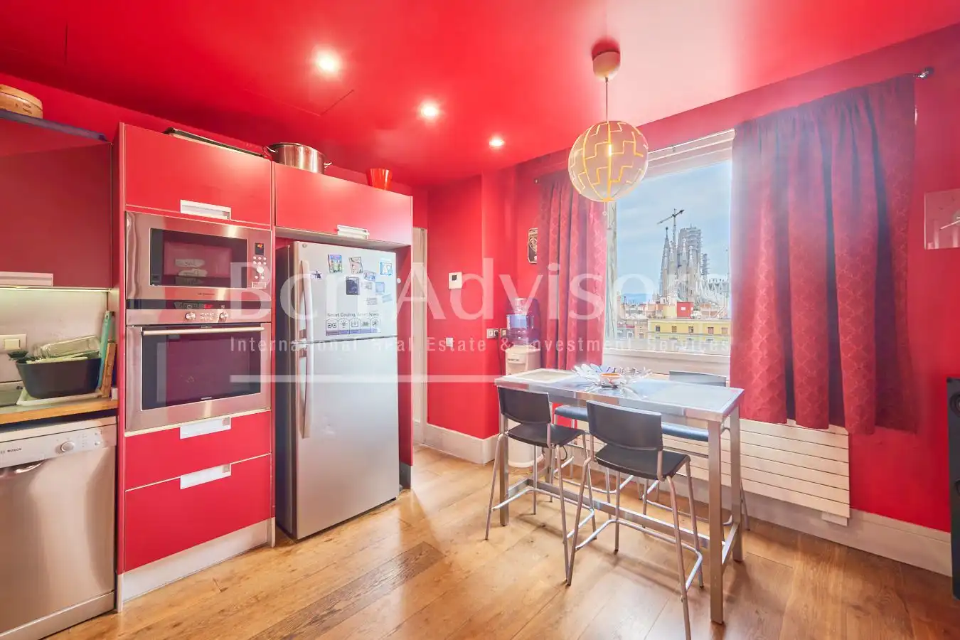 Kitchen of Attic for sale in Barcelona  with Air Conditioner, Heating and Parquet flooring