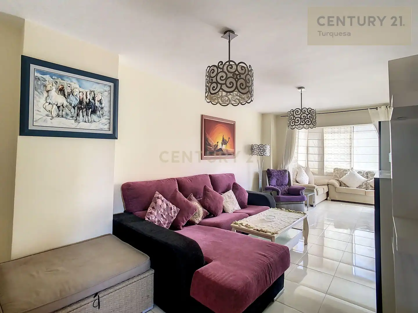 Sala de estar de Piso en venta en Fuengirola con Aire acondicionado y Piscina comunitaria