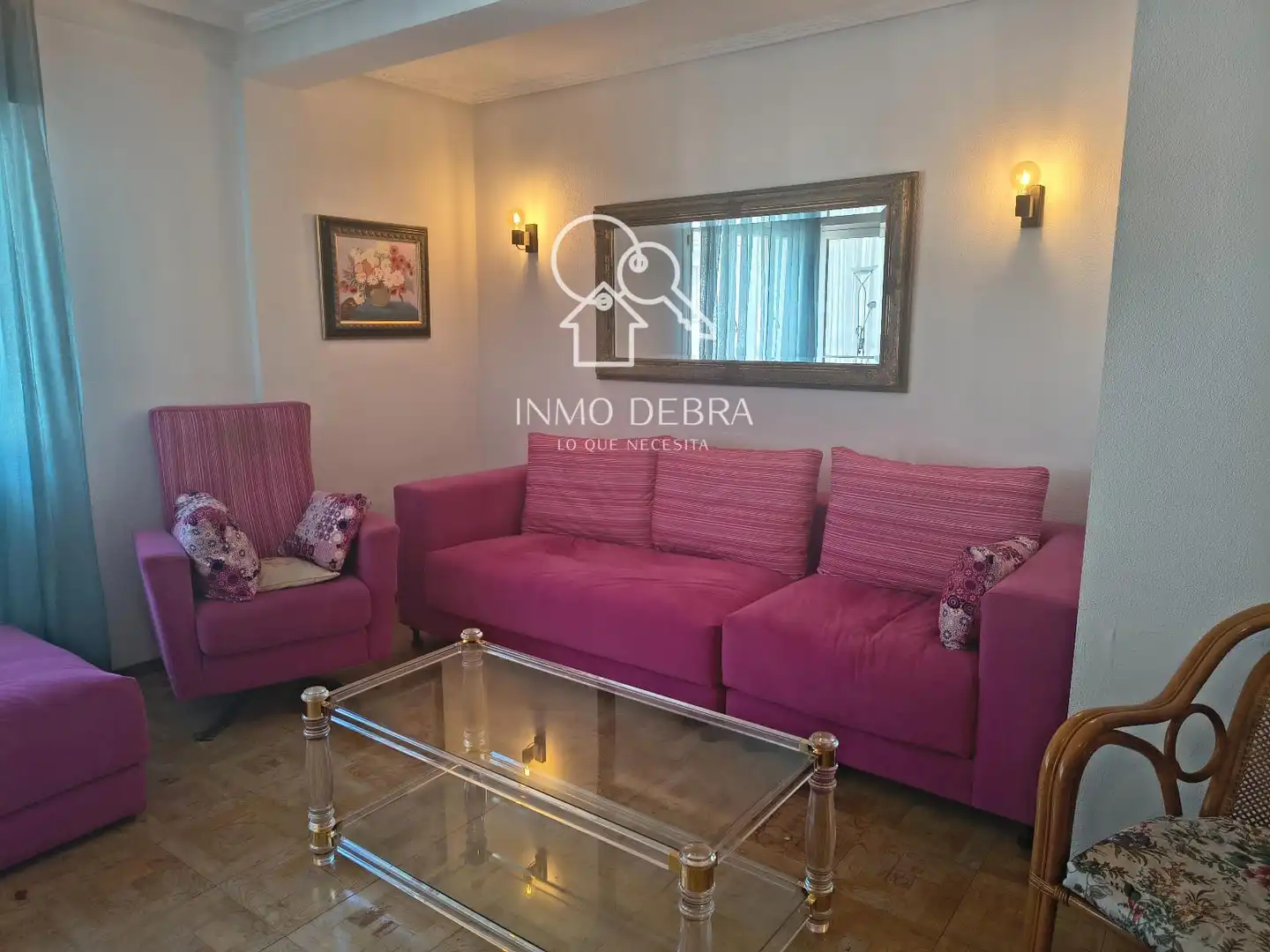 Wohnzimmer von Wohnung zum Verkauf in Cudillero mit Parkett, Terrasse und Möbliert