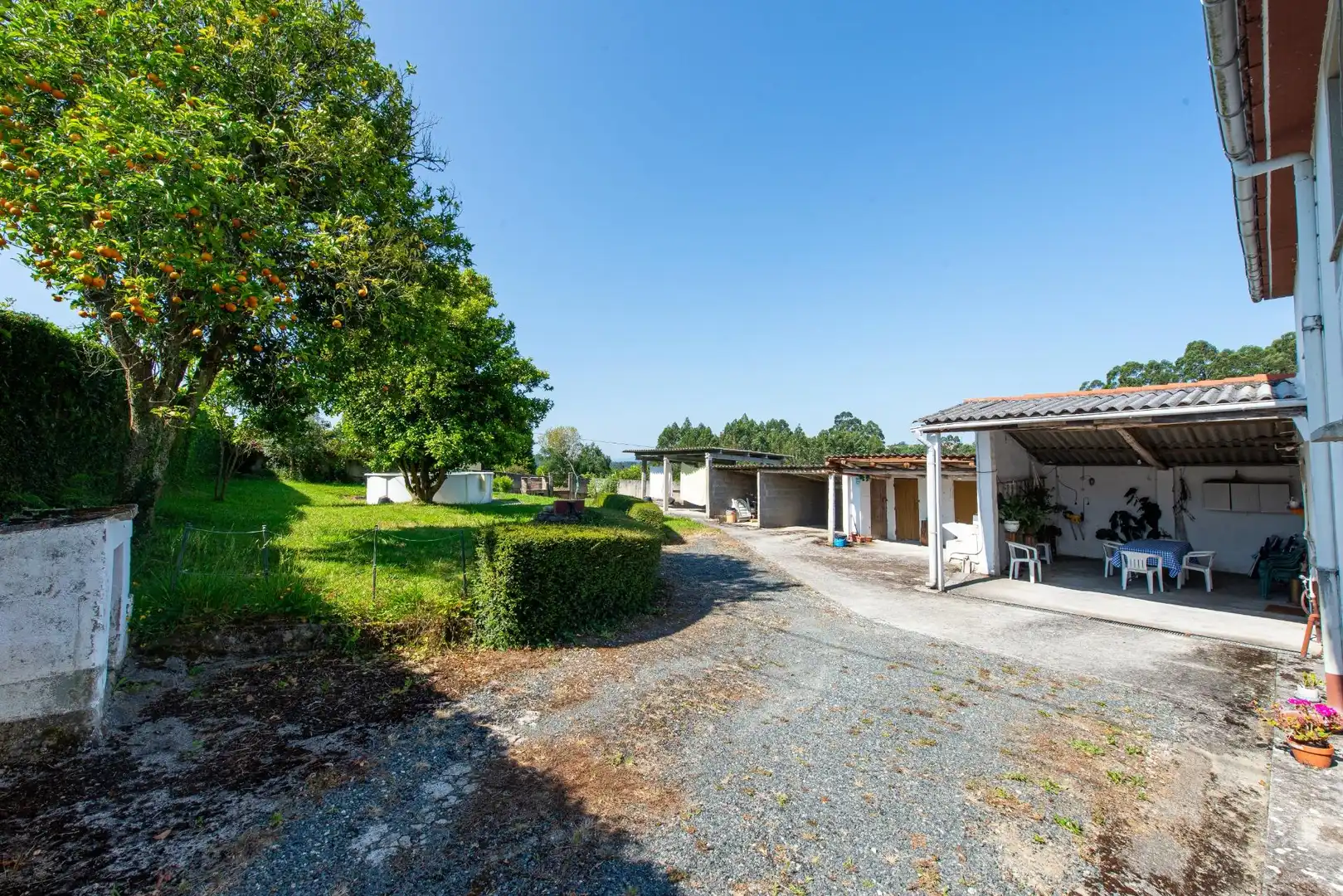 Vista exterior de Casa o chalet en venta en Miño con Calefacción, Trastero y Amueblado