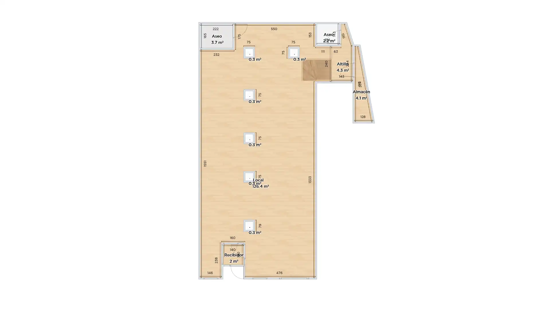 Business premises for sale in Ramón y Cajal Zeharkalea, imagen 15