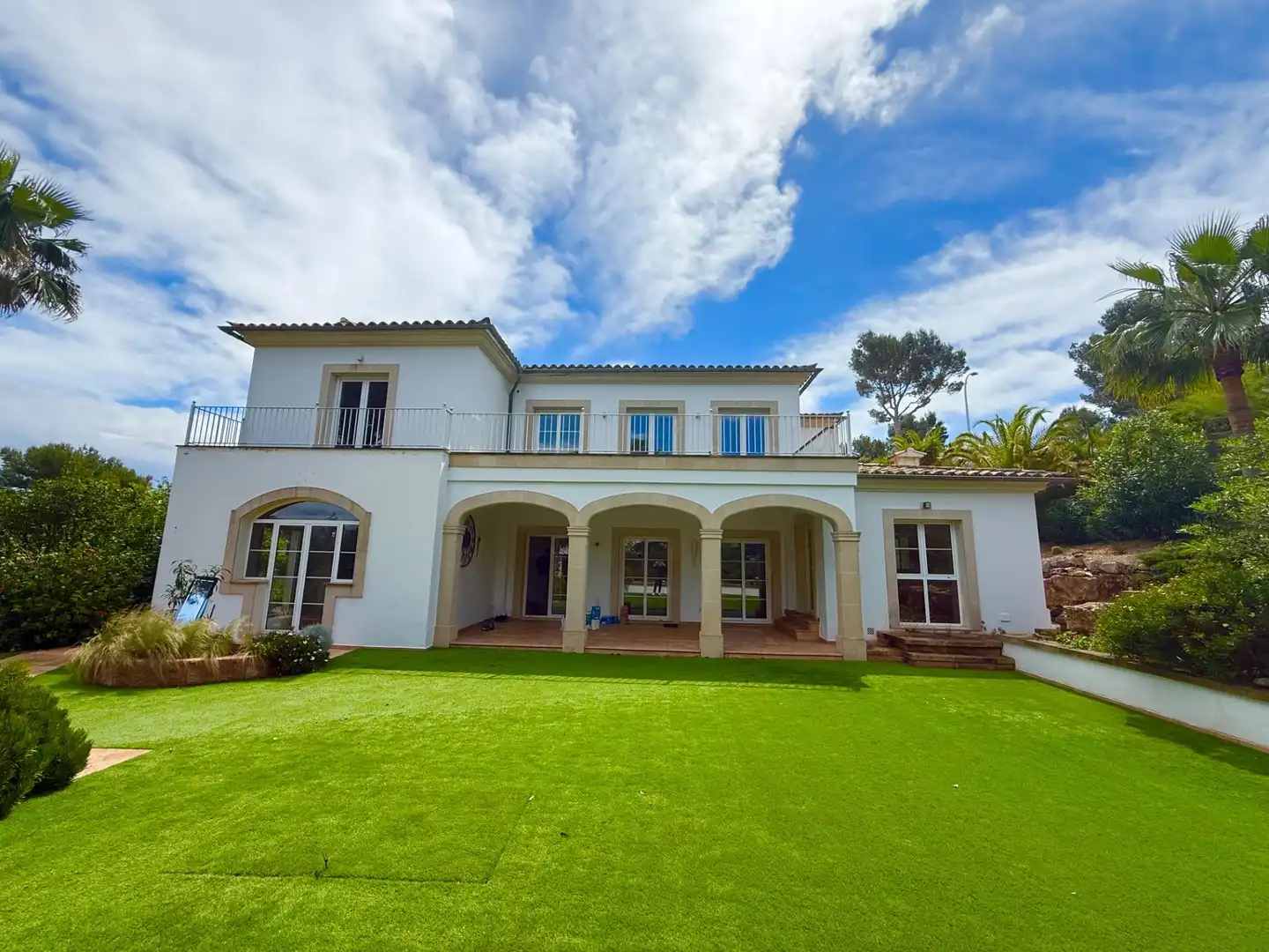 Exterior view of Houses for sale in Calvià  with Air Conditioner, Terrace and Swimming Pool
