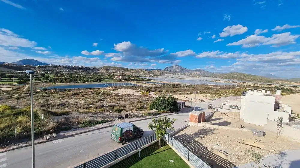 Vista exterior de Casa o chalet en venta en Mutxamel con Aire acondicionado, Jardín privado y Terraza
