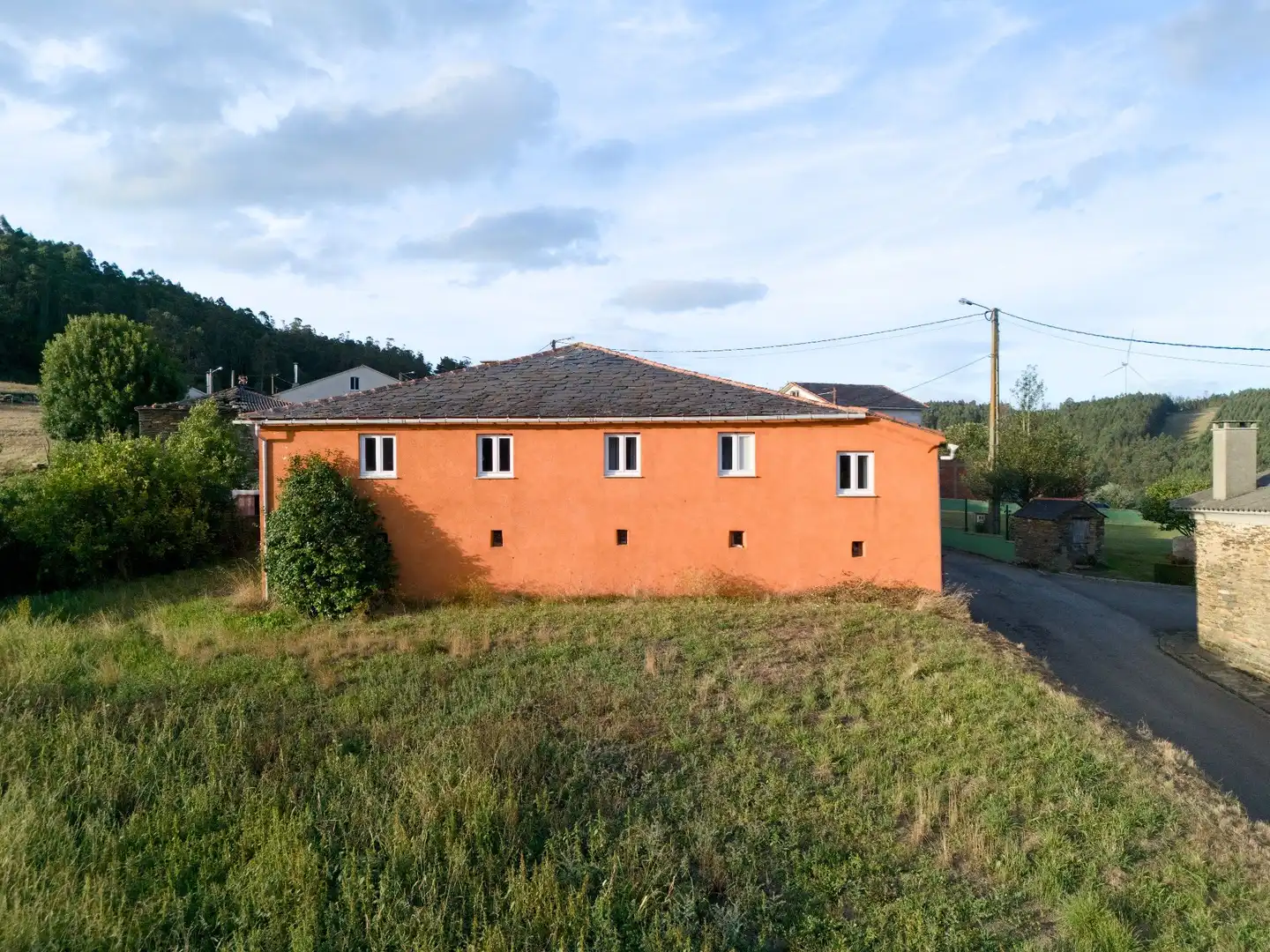 Exterior view of Houses for sale in Trabada  with Storage room