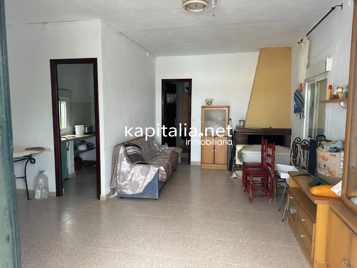 Sala d'estar de Casa o xalet en venda en Albaida amb Calefacció, Terrassa i Traster