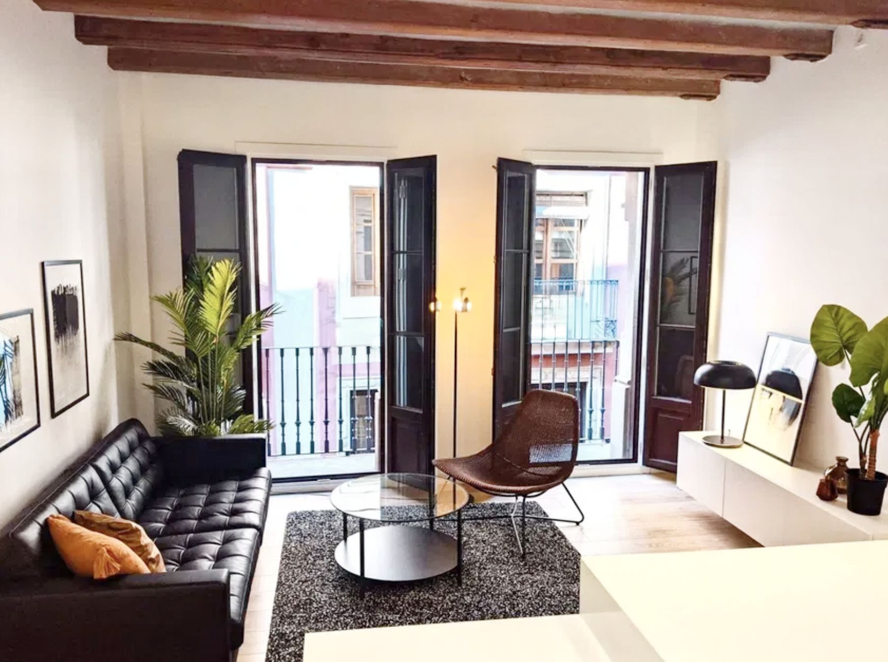 Sala d'estar de Pis en venda en  Barcelona Capital amb Aire condicionat, Calefacció i Jardí privat