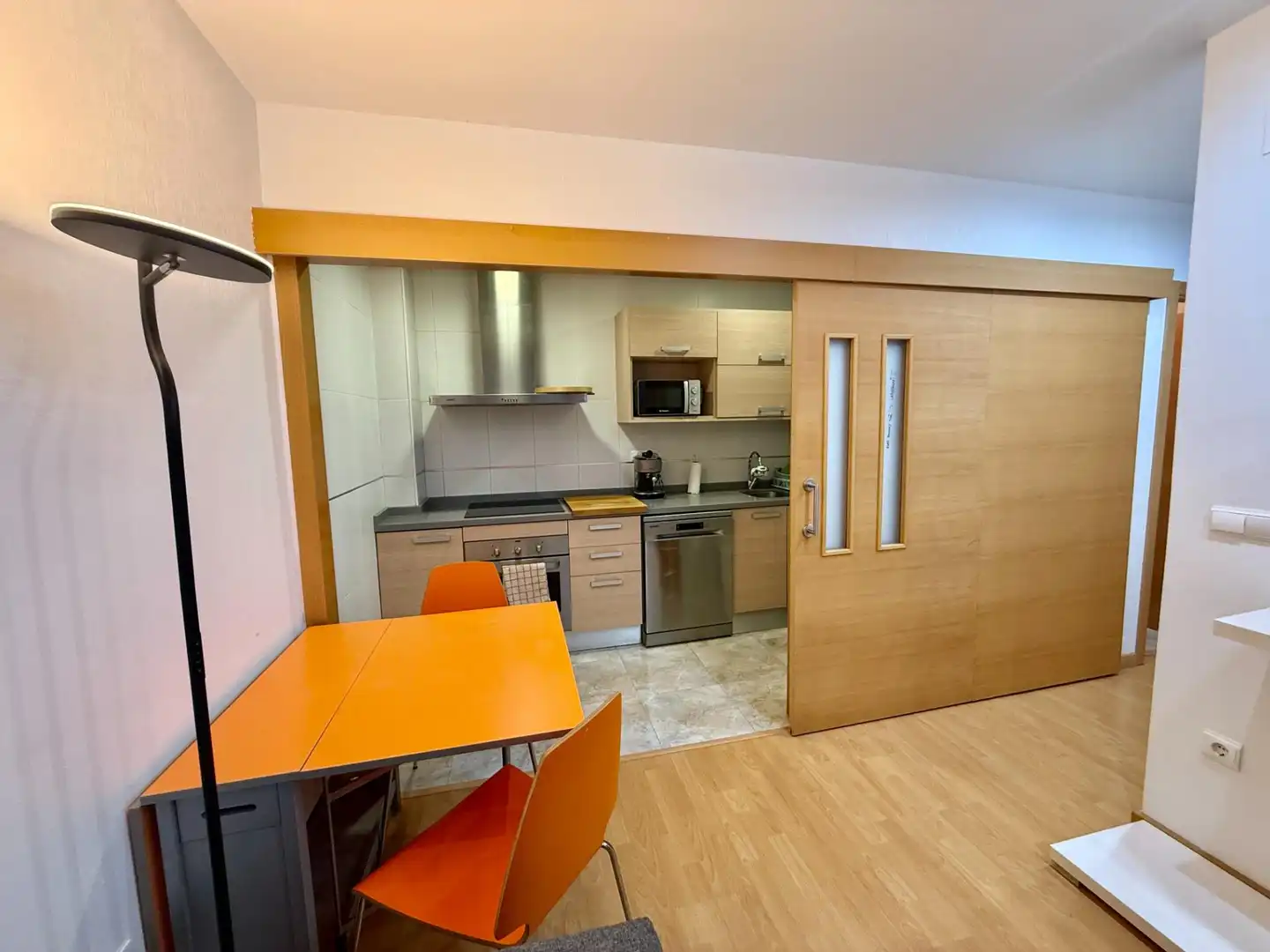 Cuina de Pis de lloguer en Elche / Elx amb Aire condicionat, Parquet i Moblat