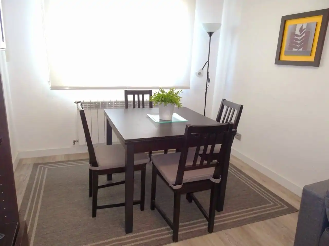Dining room of Flat for rent in Gijón   with Heating, Parquet flooring and Furnished