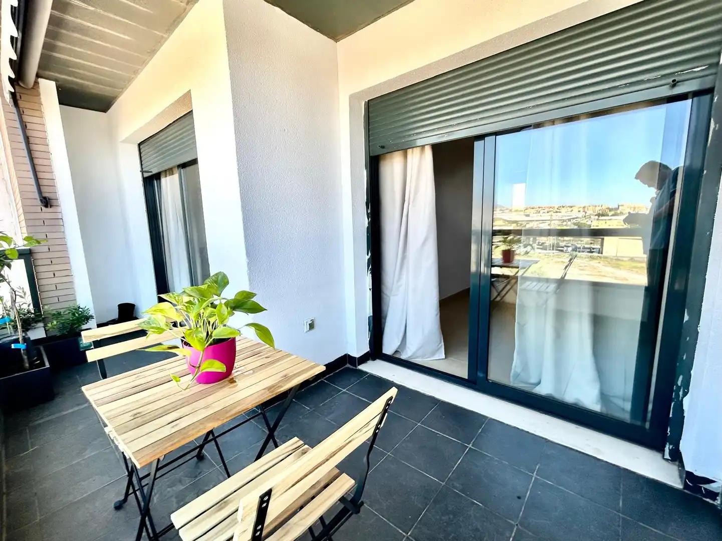 Balcony of Flat for sale in Roquetas de Mar  with Air Conditioner, Heating and Terrace