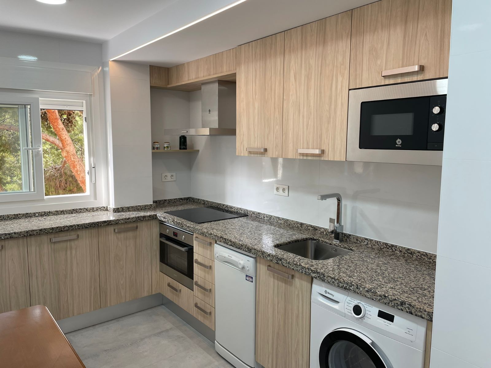 Kitchen of Flat for rent in Roquetas de Mar  with Air Conditioner, Heating and Parquet flooring