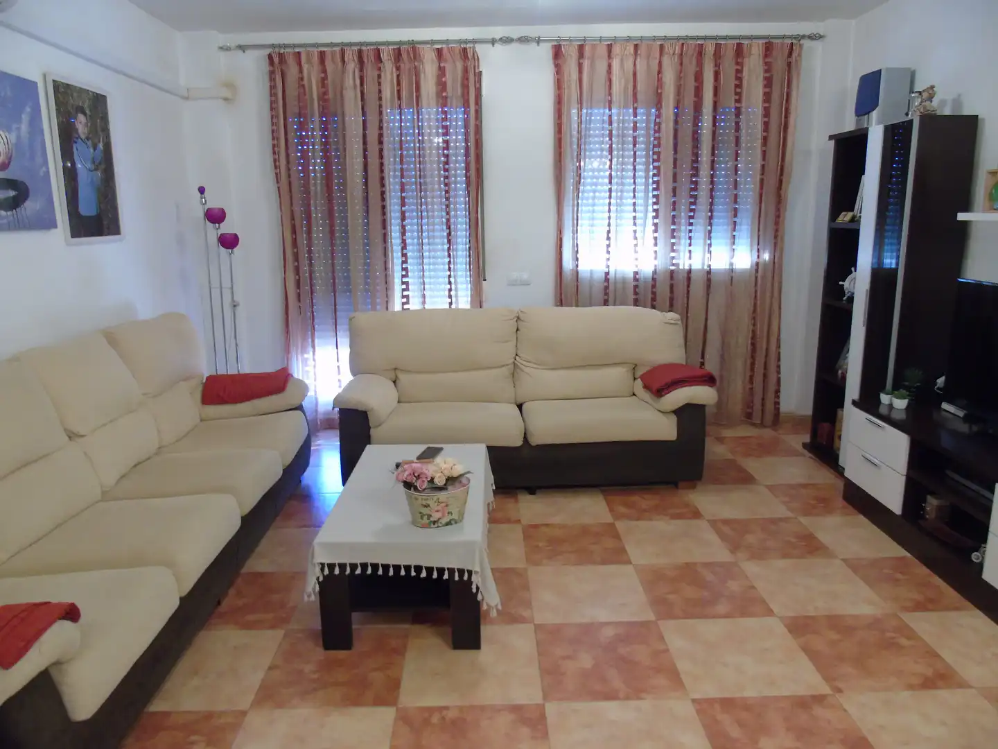 Wohnzimmer von Dachboden zum Verkauf in Lorquí mit Klimaanlage, Terrasse und Ofen