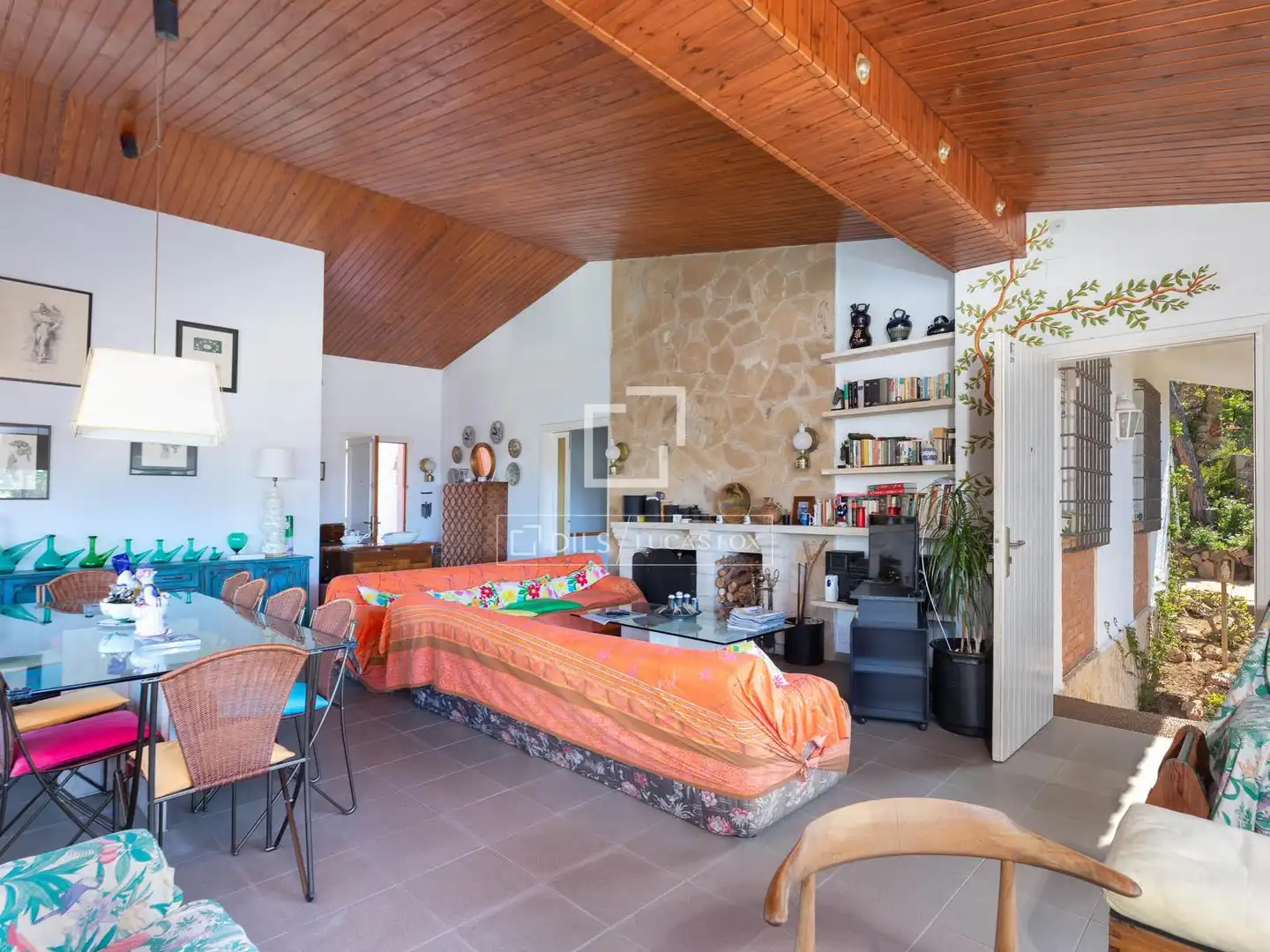 Sala de estar de Casa o chalet en venta en Lloret de Mar con Calefacción, Jardín privado y Terraza