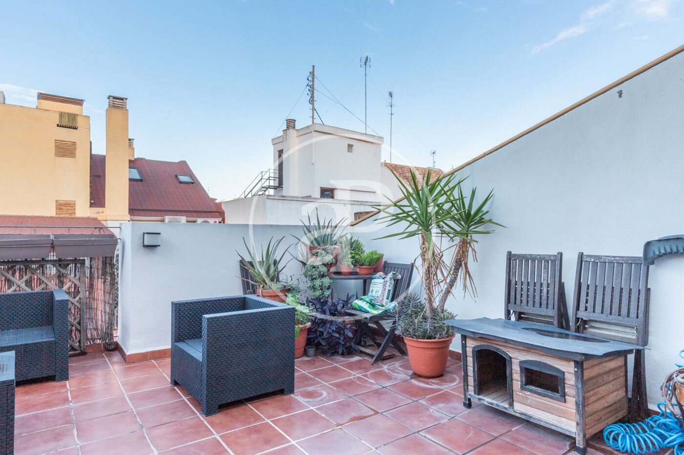 Terrassa de Àtic de lloguer en  Valencia Capital amb Aire condicionat, Calefacció i Jardí privat