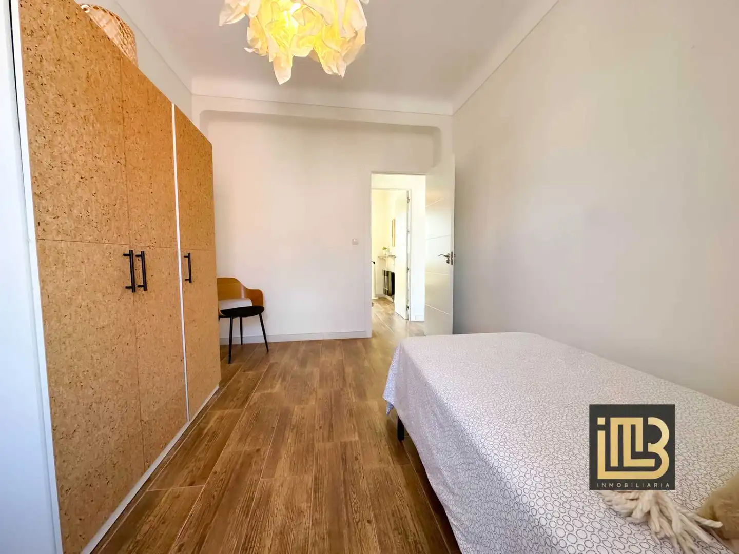 Schlafzimmer von Wohnung zur Miete in Málaga mit Klimaanlage und Möbliert
