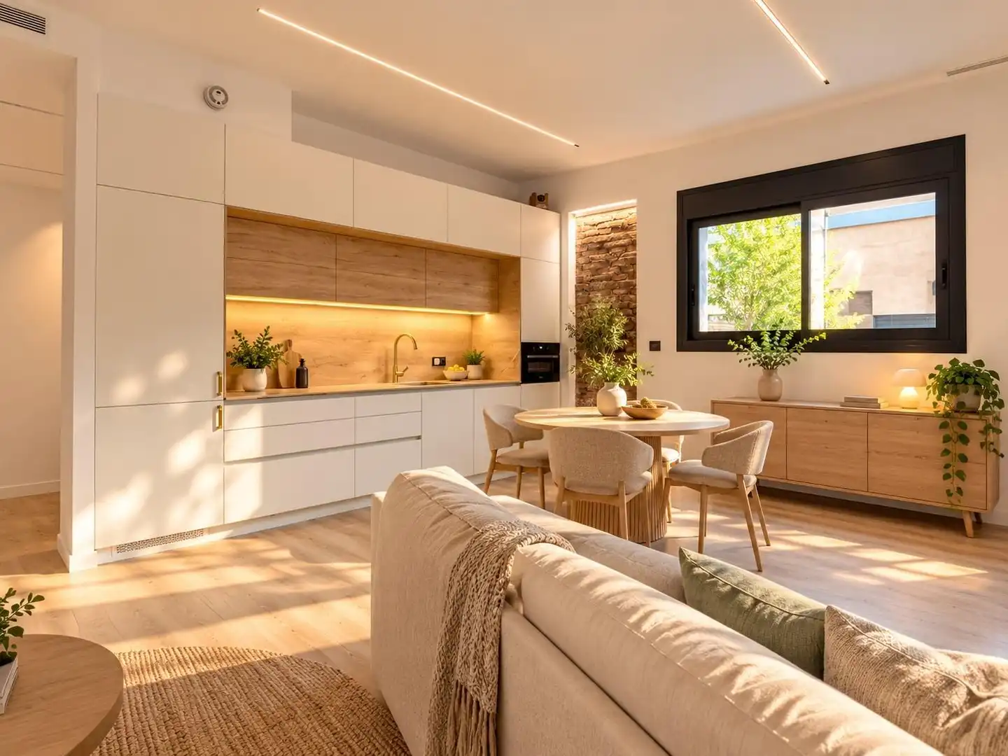 Sala de estar de Planta baja en venta en Terrassa con Aire acondicionado, Calefacción y Parquet