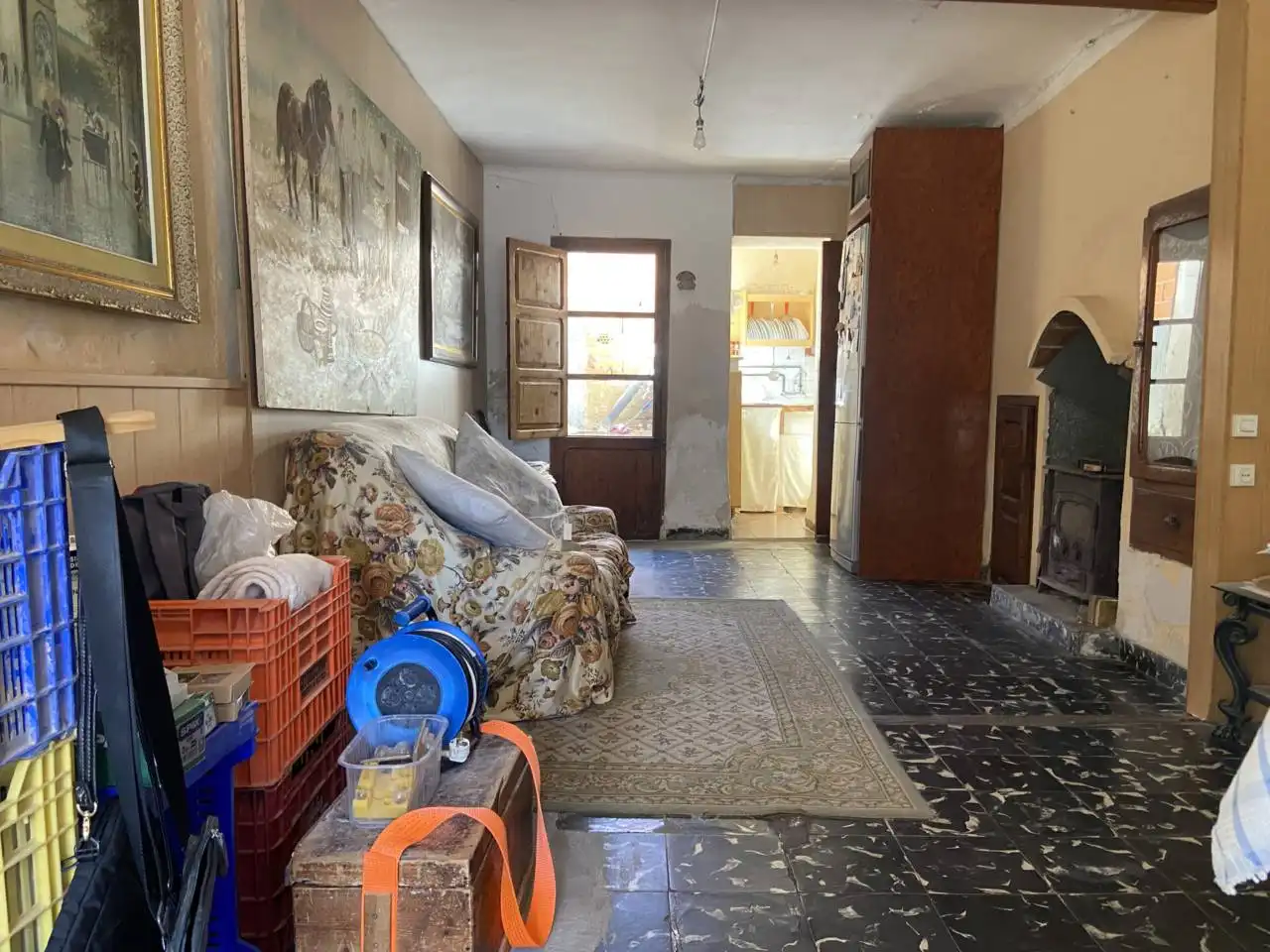 Sala de estar de Finca rústica en venta en Montserrat con Terraza