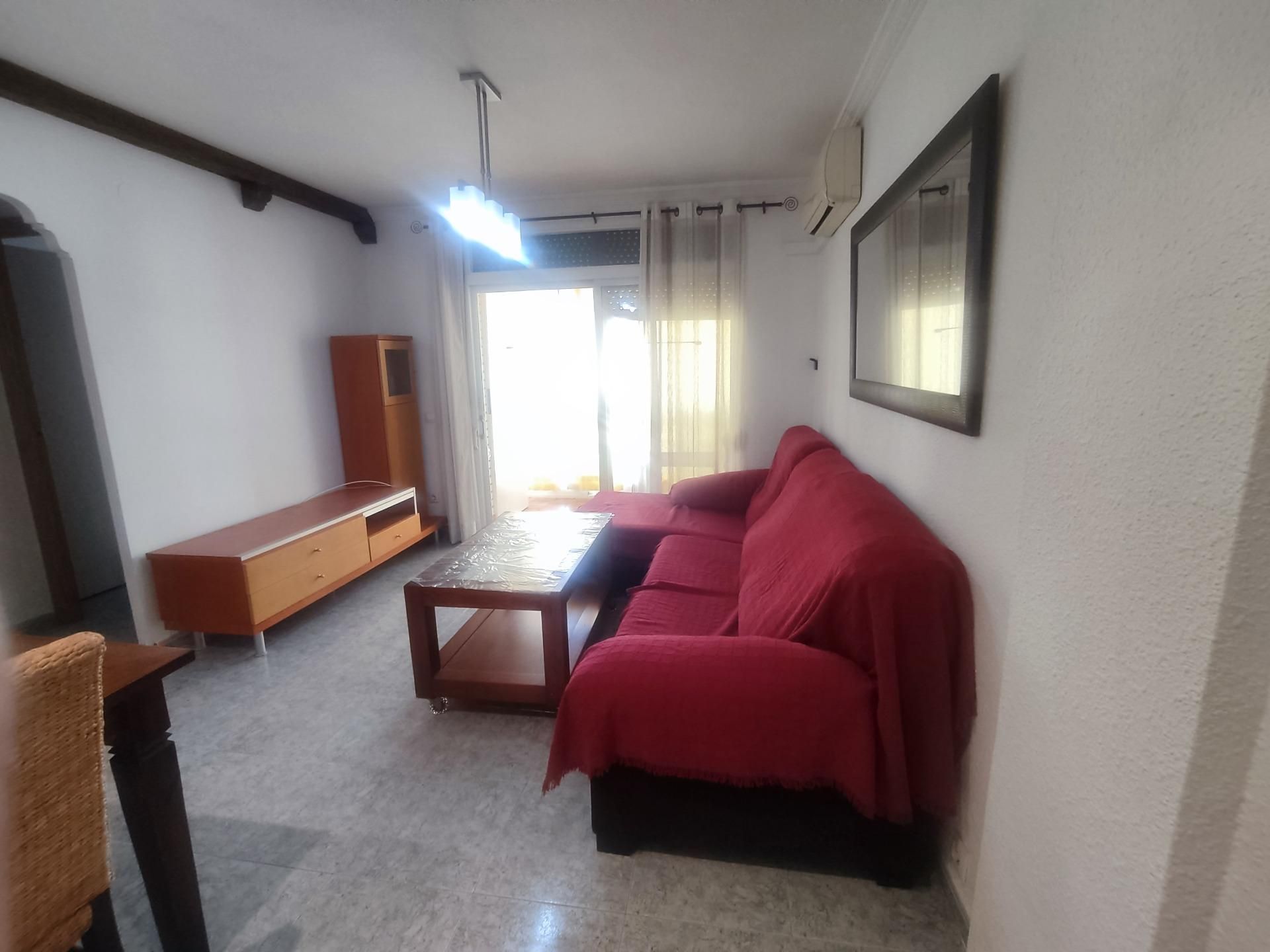 Sala d'estar de Pis de lloguer en Alicante / Alacant amb Aire condicionat, Balcó i Piscina comunitària