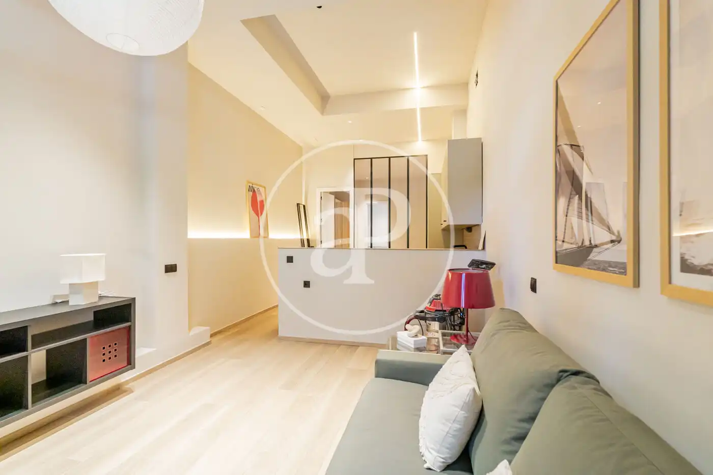 Sala d'estar de Pis de lloguer en Madrid amb Aire condicionat, Calefacció i Moblat