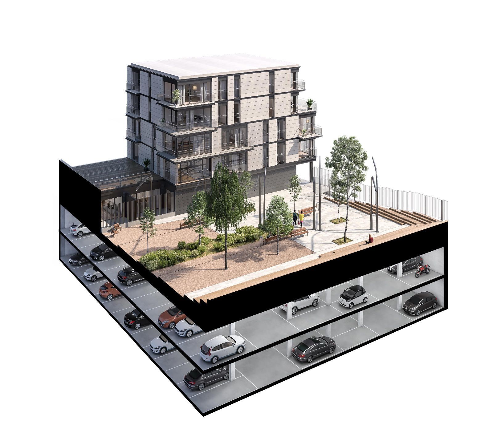 Aparcament de Edifici en venda en  Barcelona Capital
