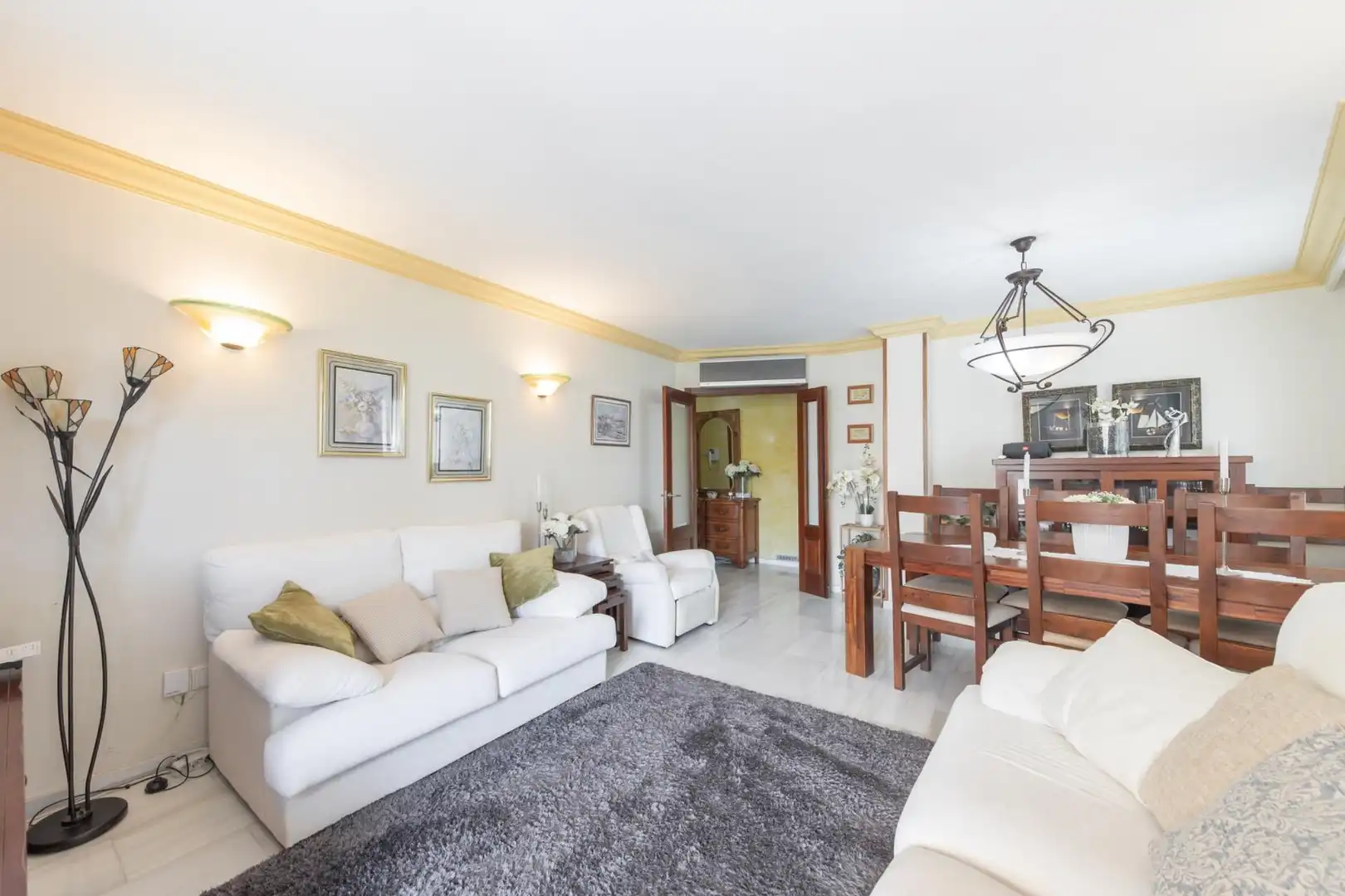 Sala de estar de Piso en venta en Alcúdia con Calefacción, Terraza y Amueblado