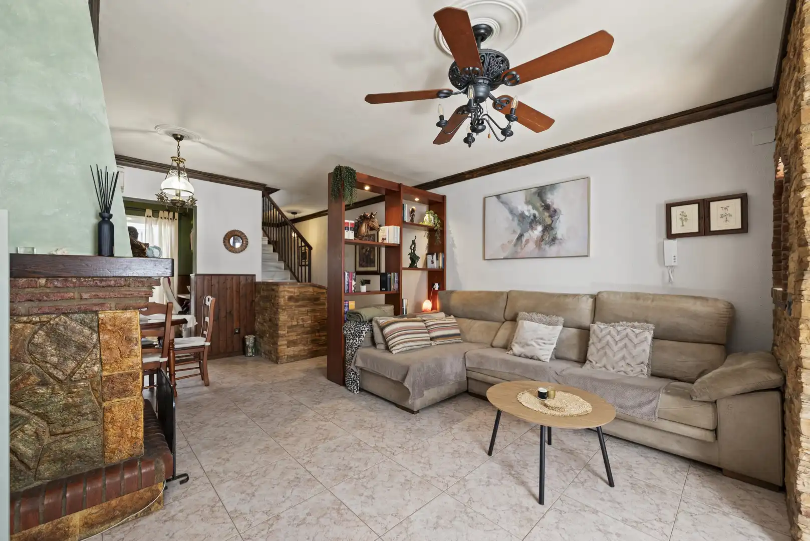 Living room of Single-family semi-detached for sale in Mijas  with Air Conditioner, Storage room and Furnished