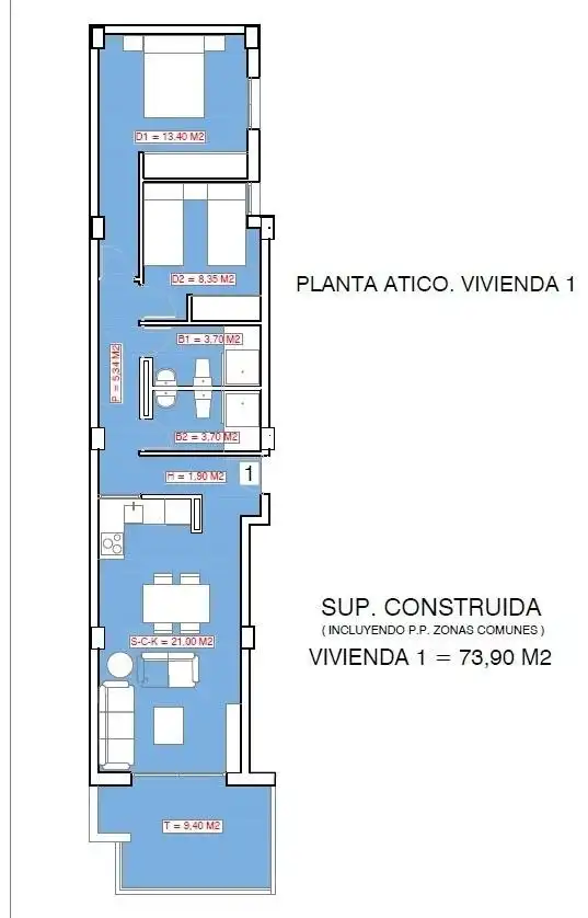 Penthouse with pool for sale in Playa del Acequión, Náufragos y Rocío del Mar, imagen 17