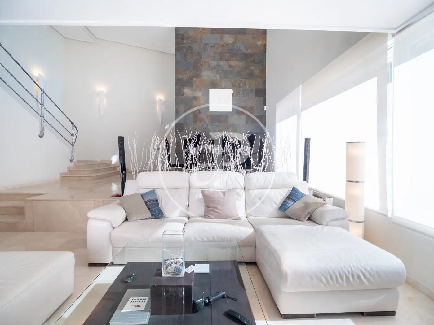 Sala de estar de Casa o chalet en venta en Gilet con Aire acondicionado, Calefacción y Jardín privado