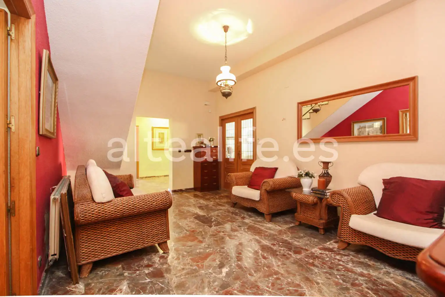 Sala de estar de Casa o chalet en venta en La Nucia con Aire acondicionado, Jardín privado y Terraza