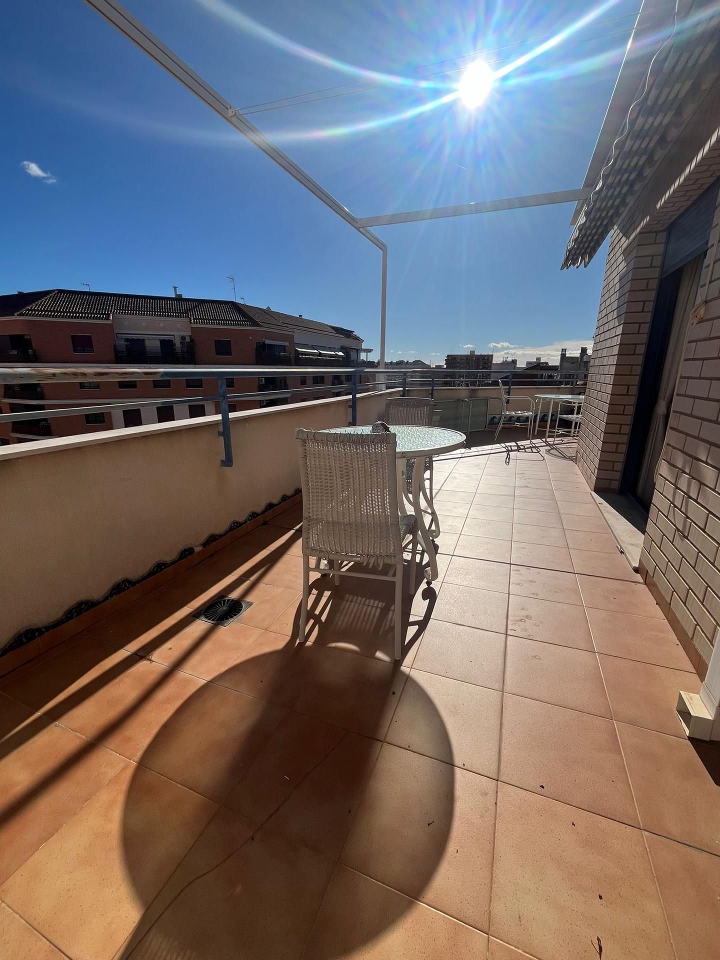Terrace of Attic to rent in Castellón de la Plana / Castelló de la Plana  with Air Conditioner, Terrace and Storage room