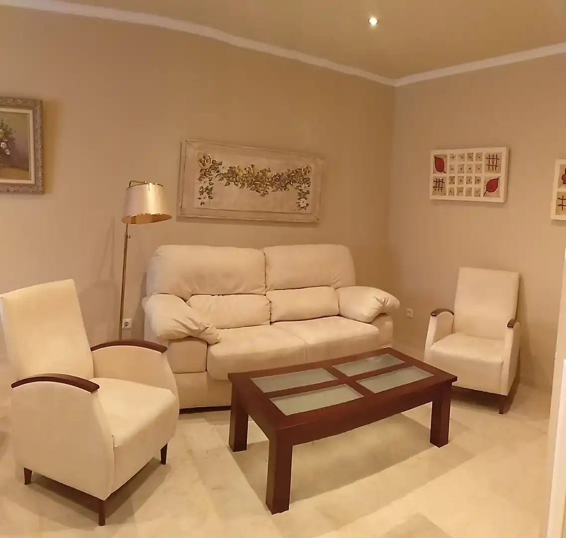 Living room of Flat for rent in Sevilla  with Air Conditioner, Heating and Furnished