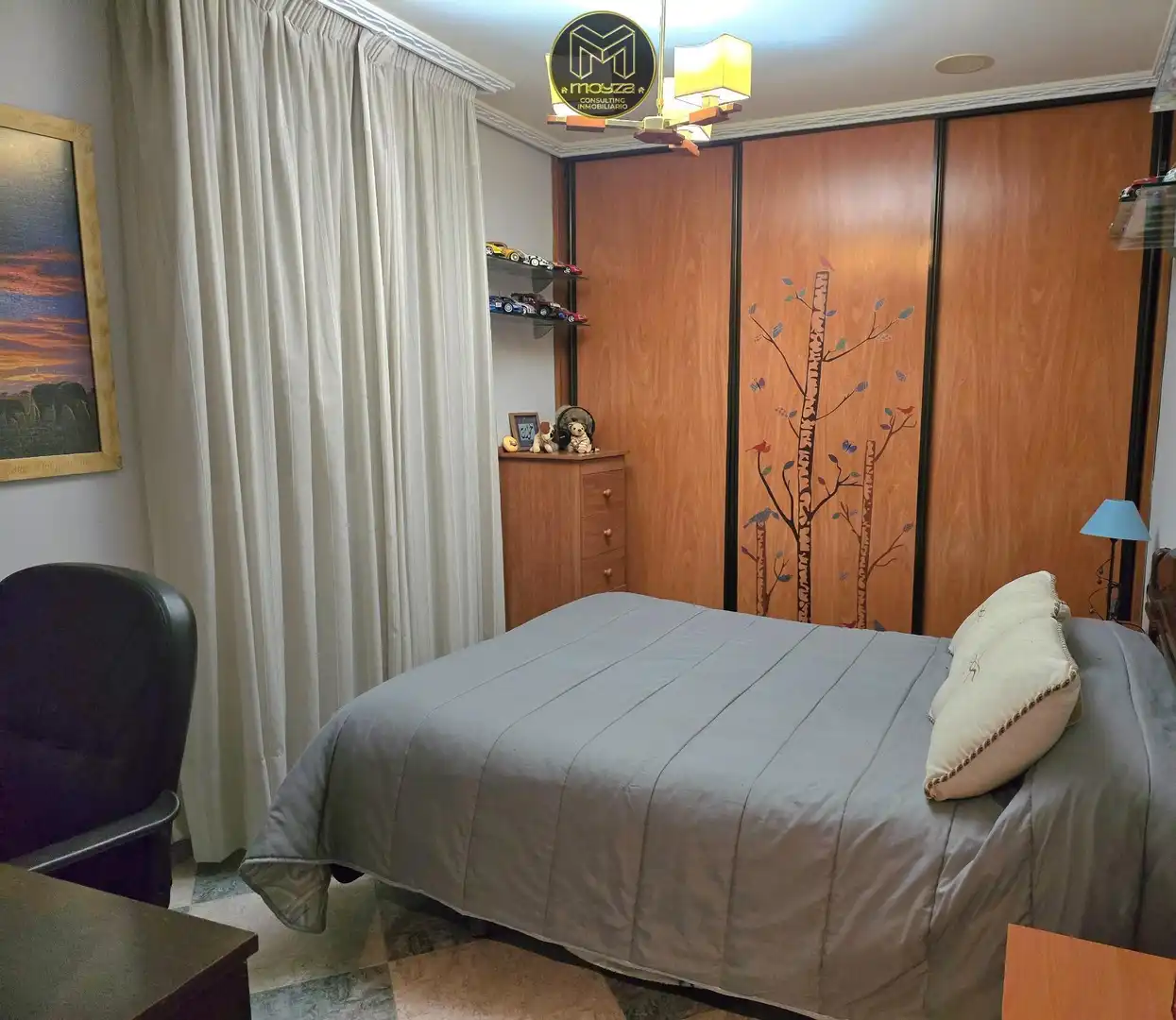 Bedroom of Flat for sale in  Jaén Capital  with Air Conditioner and Balcony