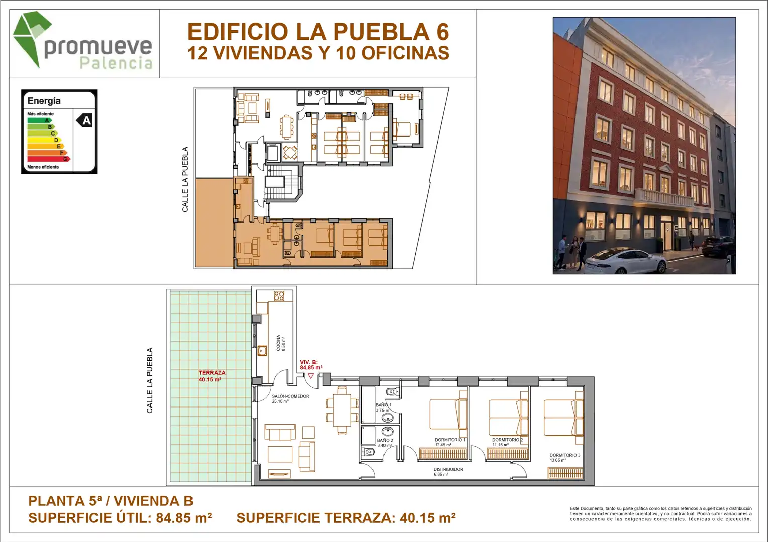 Àtic amb ascensor en venda a Calle la Puebla 6