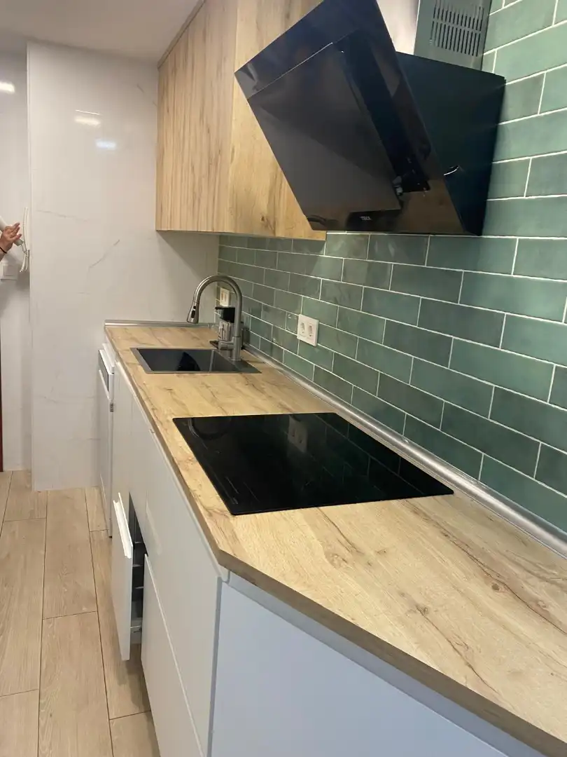 Cocina de Piso de alquiler en Móstoles con Calefacción, Jardín privado y Terraza