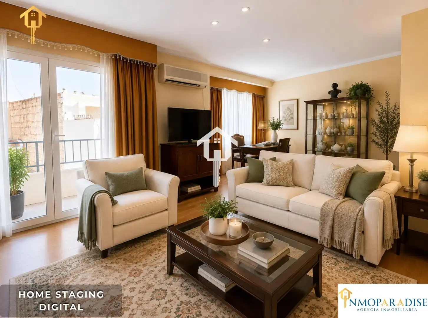 Sala de estar de Piso en venta en Alicante / Alacant con Aire acondicionado, Calefacción y Amueblado