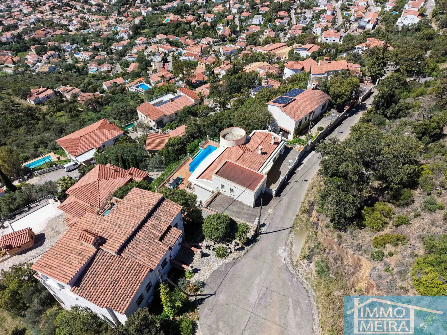 Exterior view of Houses for sale in Roses  with Air Conditioner, Heating and Private garden