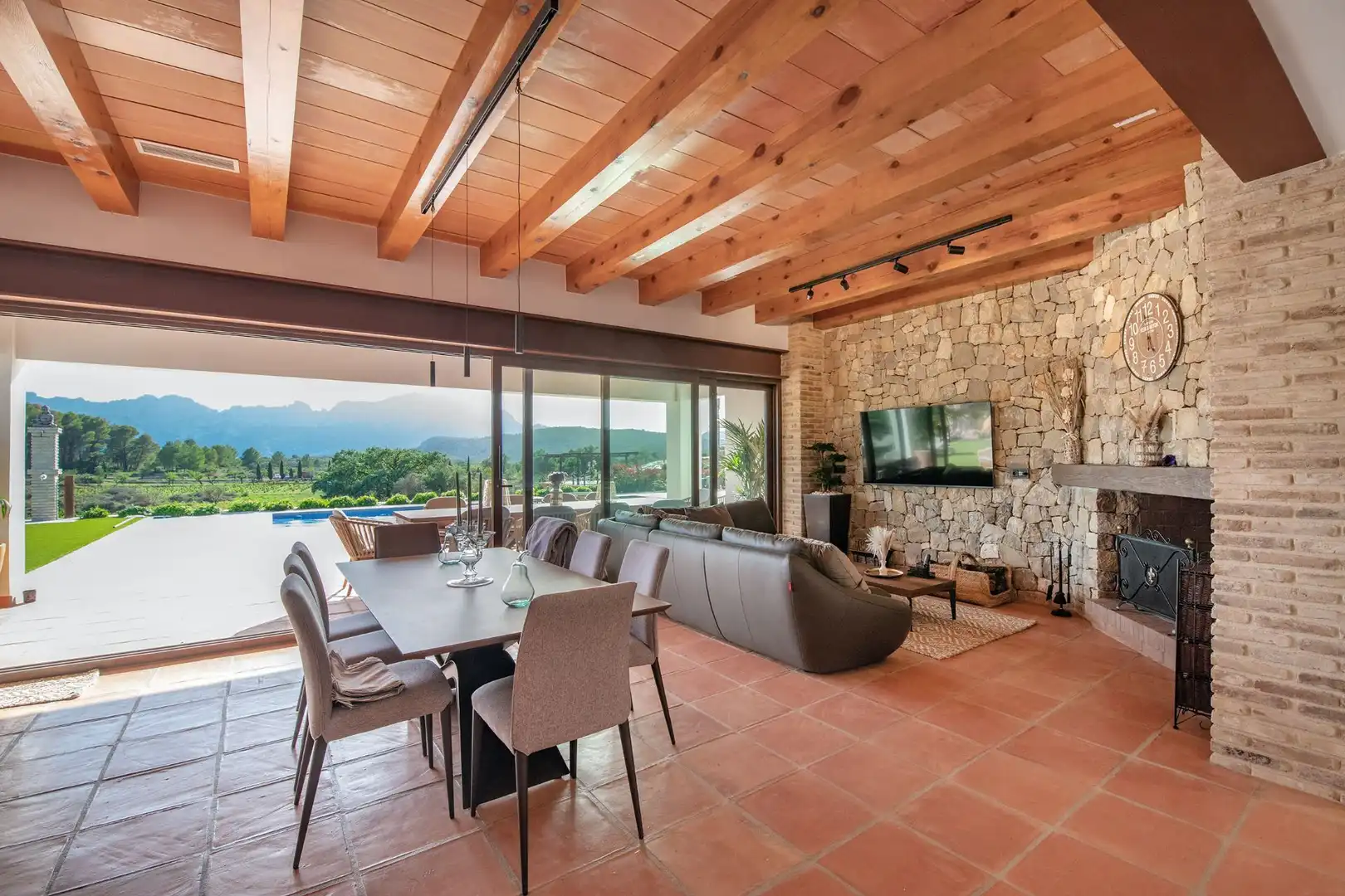Sala d'estar de Casa o xalet de lloguer en Llíber amb Aire condicionat, Calefacció i Jardí privat