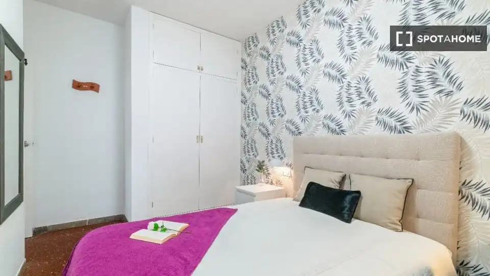 Habitación de Piso de alquiler en Barcelona con Aire acondicionado, Calefacción y Amueblado