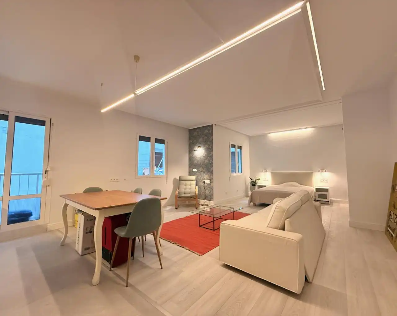 Wohnzimmer von Wohnung zur Miete in Donostia - San Sebastián  mit Heizung