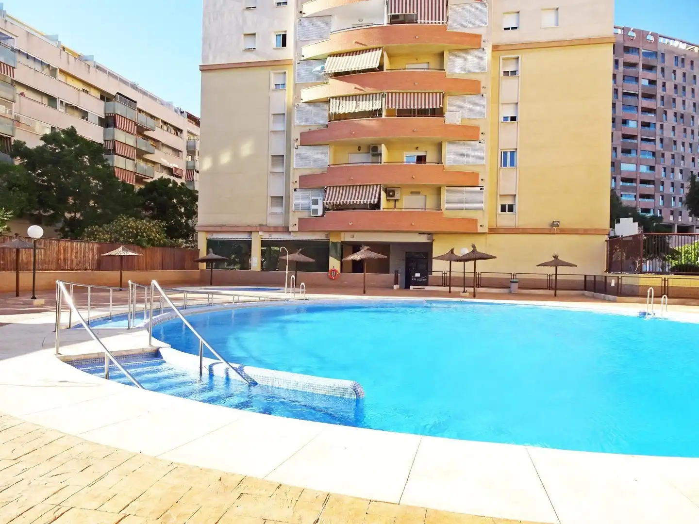 Swimming pool of Flat for sale in Málaga Capital  with Air Conditioner, Terrace and Furnished