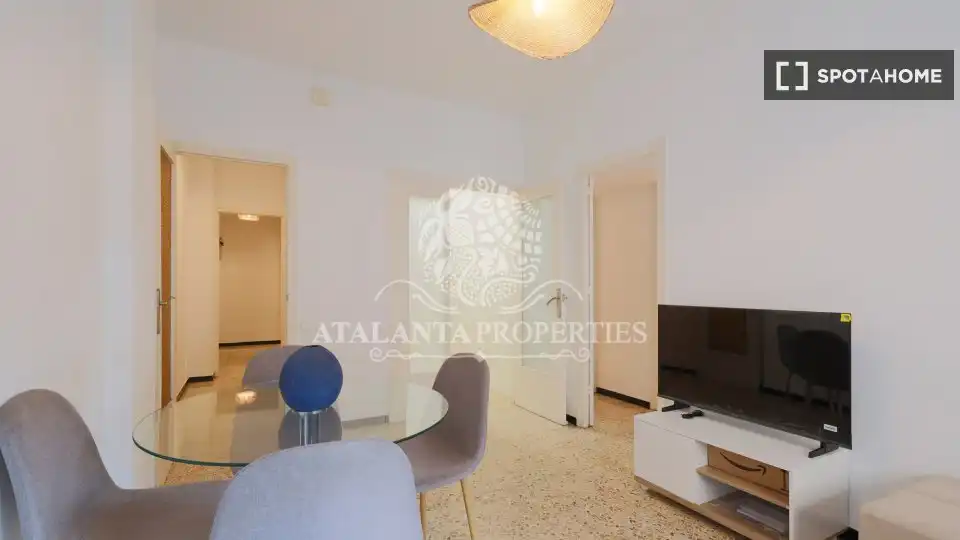 Sala de estar de Piso de alquiler en Barcelona con Aire acondicionado, Calefacción y Amueblado