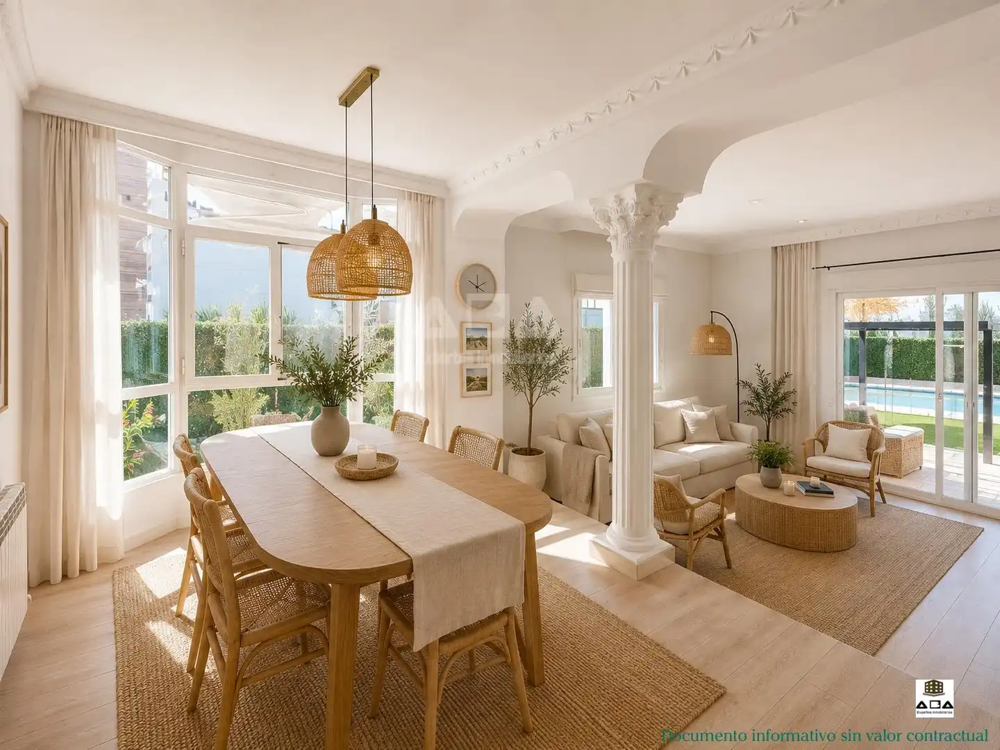 Dining room of Houses for sale in Villanueva de la Cañada  with Air Conditioner, Heating and Private garden