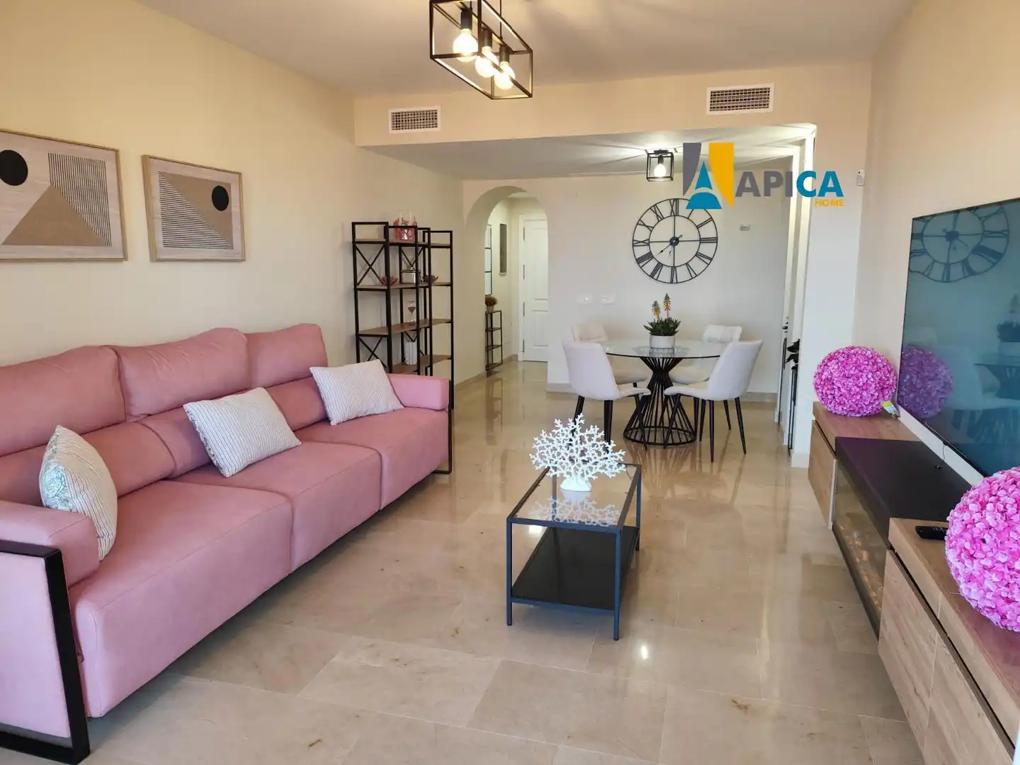 Sala de estar de Piso en venta en Manilva con Aire acondicionado, Calefacción y Trastero