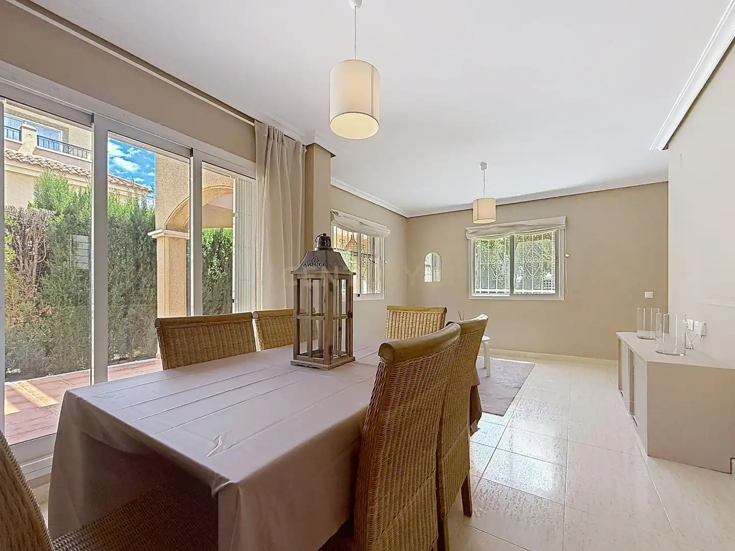Dining room of Detached homes for rent in Pilar de la Horadada  with Air Conditioner and Community pool