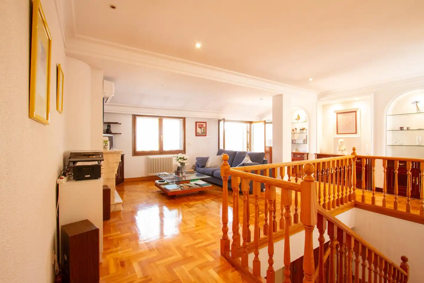 Wohnzimmer von Maisonette zum Verkauf in Villava / Atarrabia mit Klimaanlage, Heizung und Terrasse