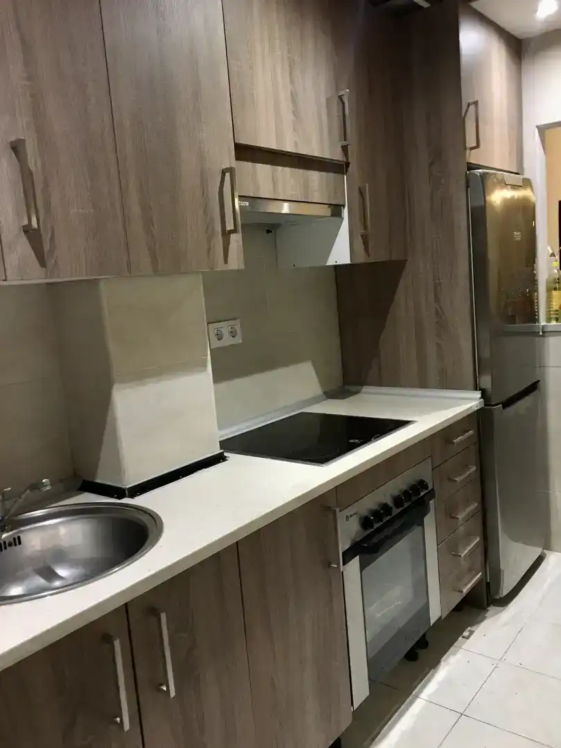 Cuina de Pis de lloguer en El Ejido amb Aire condicionat, Moblat i Balcó