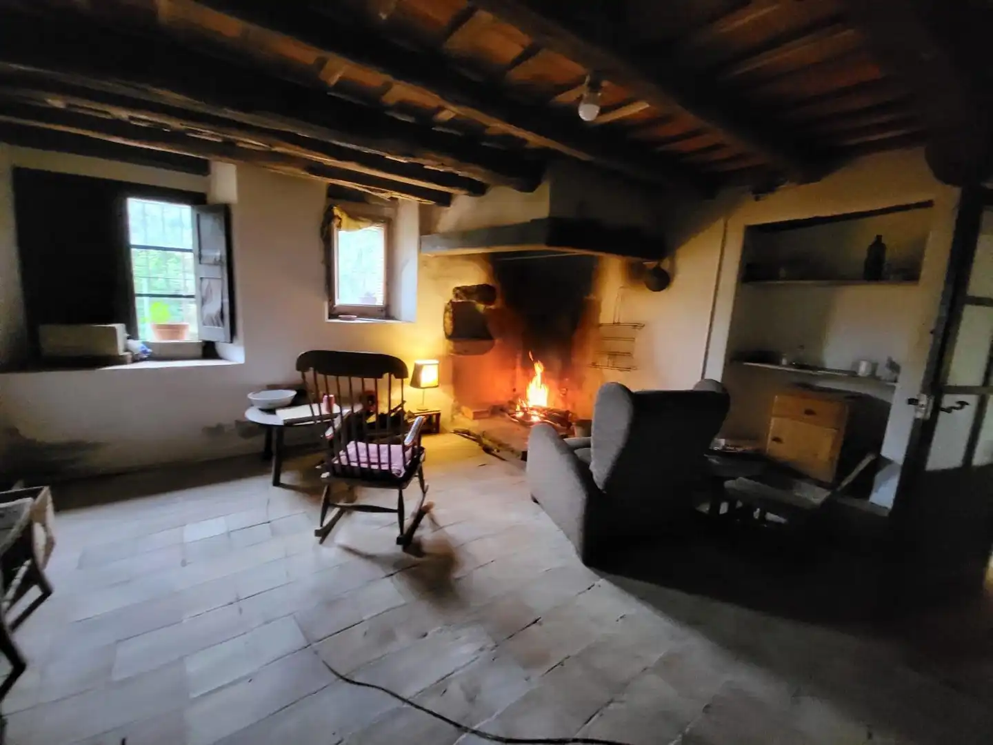 Sala de estar de Finca rústica en venta en Santa Coloma de Farners con Jardín privado y Terraza