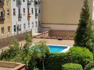 Piscina de Piso de alquiler en Madrid con Aire acondicionado, Calefacción y Parquet