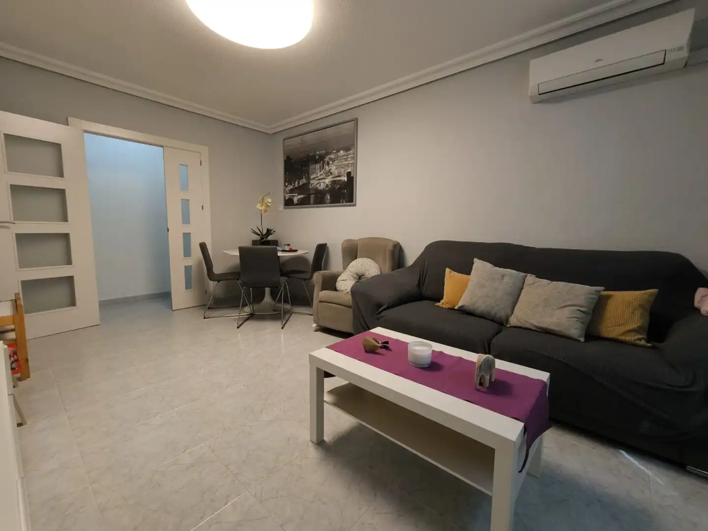 Sala de estar de Piso en venta en Murcia con Aire acondicionado, Calefacción y Lavadora