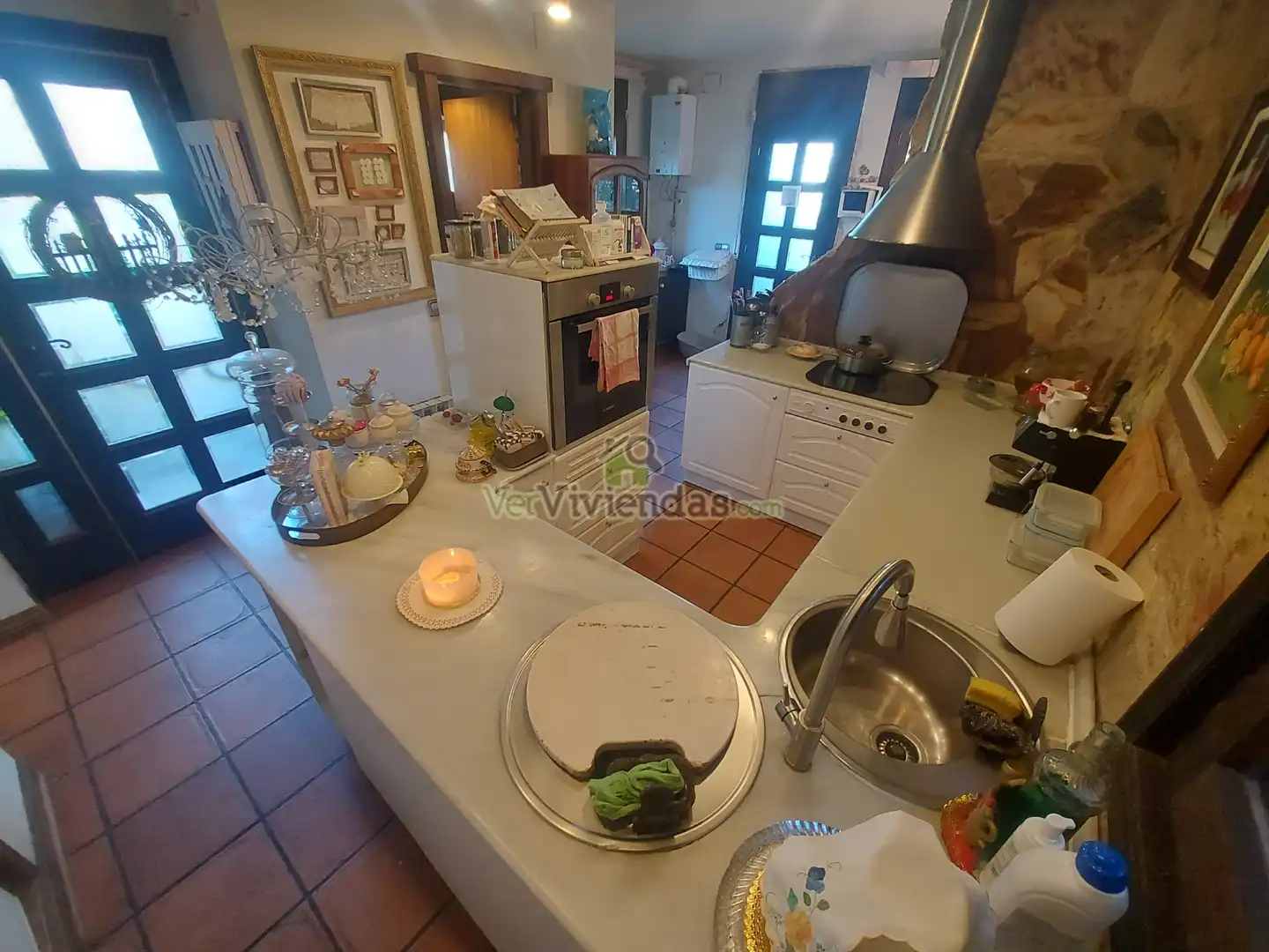 Cocina de Casa o chalet en venta en Vallirana con Calefacción, Jardín privado y Terraza