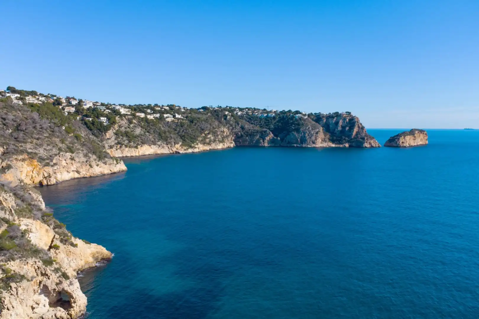 Vista exterior de Casa adosada en venta en Jávea / Xàbia con Aire acondicionado, Calefacción y Jardín privado
